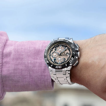 Festina F20754/2 mit Edelstahlarmband, Chronograph und Datumsanzeige bei Uhrenwerkstatt Schroll in Kitzbühel