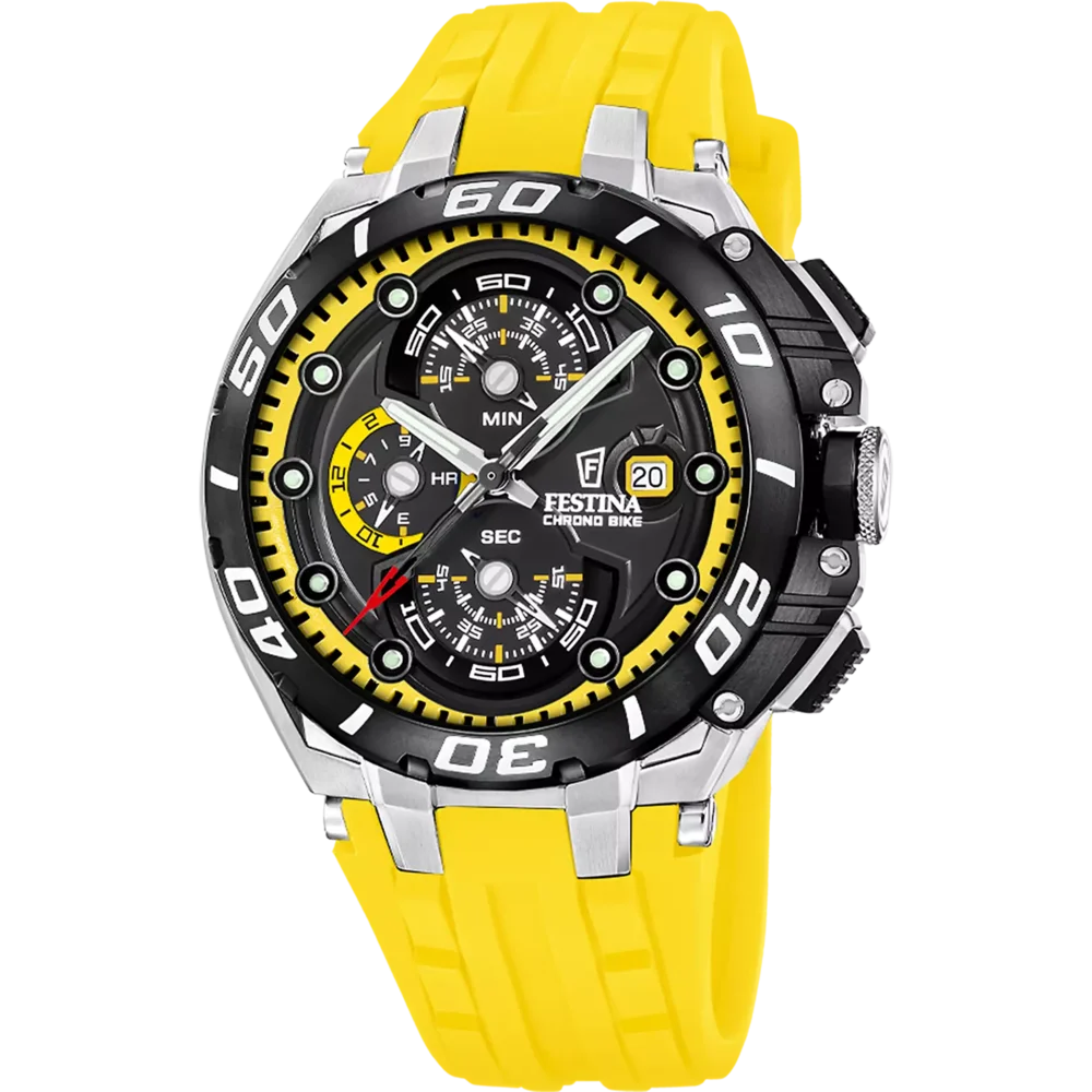 Festina Chrono Bike F20755/5 Herrenuhr mit schwarzem Zifferblatt