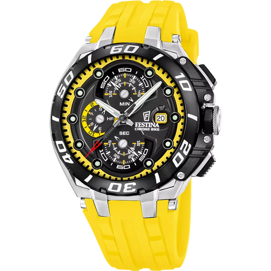 Festina Chrono Bike F20755/5 Herrenuhr mit schwarzem Zifferblatt