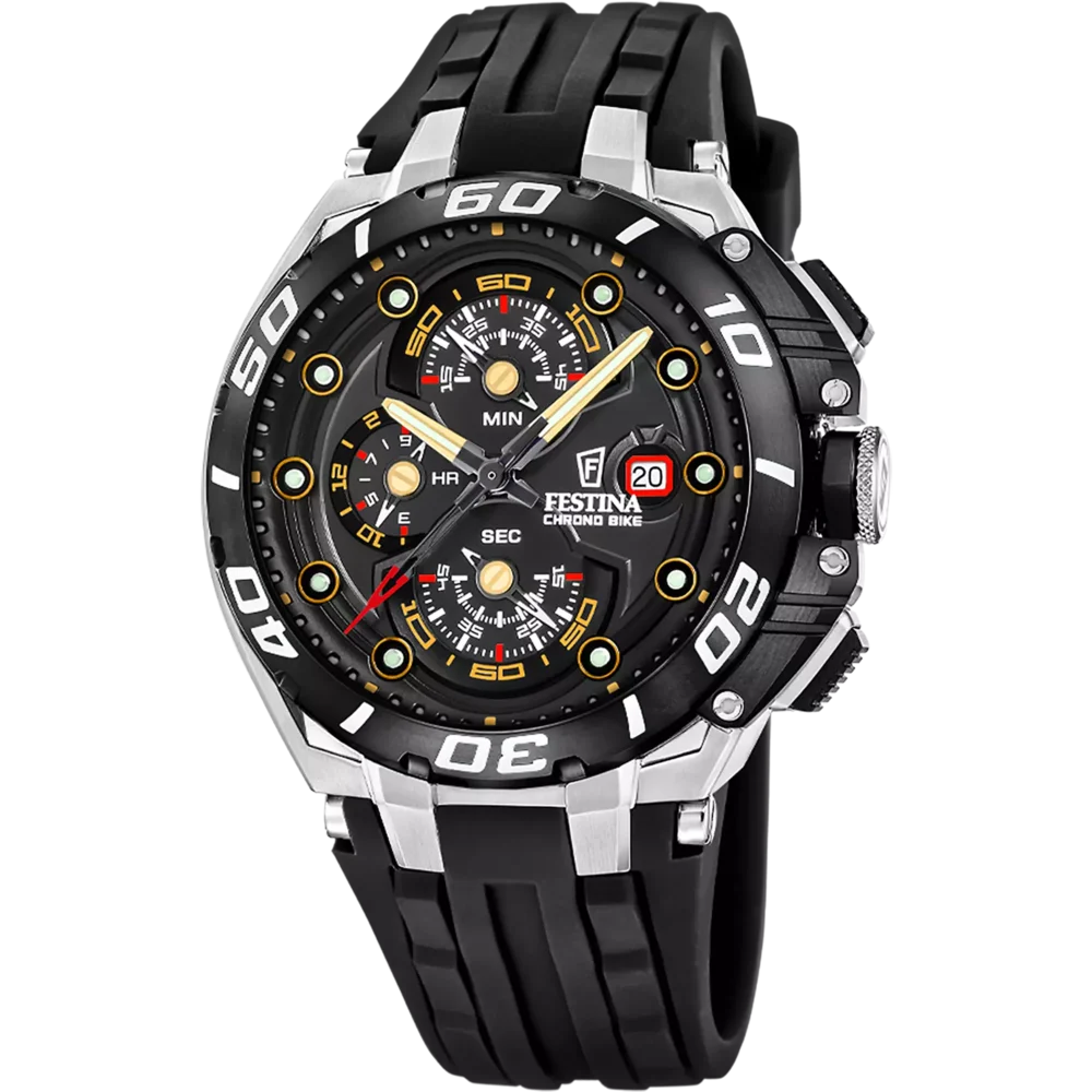 Festina Chrono Bike F20755/8 Herrenuhr mit schwarzem Zifferblatt