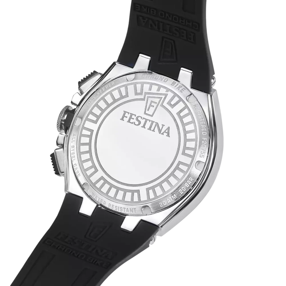 Festina F20755/8 mit rundem Edelstahlgehäuse und verschraubter Krone