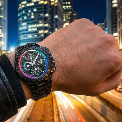 Schwarze Festina Herrenuhr F20761/1 mit verschraubter Krone mit Wechselarmband