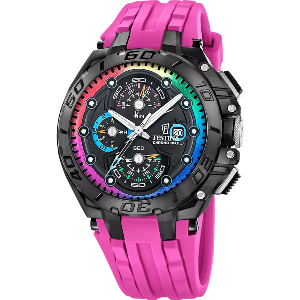 Festina F20761/1 mit schwarzem Zifferblatt und Saphirglas