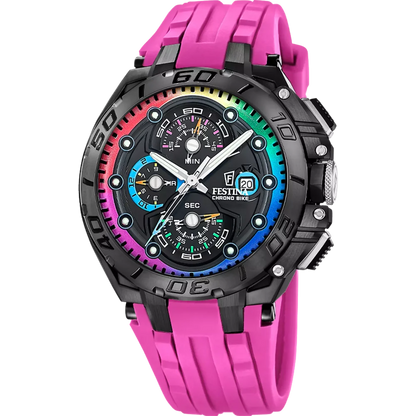 Festina F20761/1 mit schwarzem Zifferblatt und Saphirglas