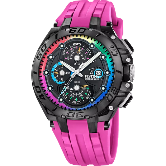 Festina F20761/1 mit schwarzem Zifferblatt und Saphirglas