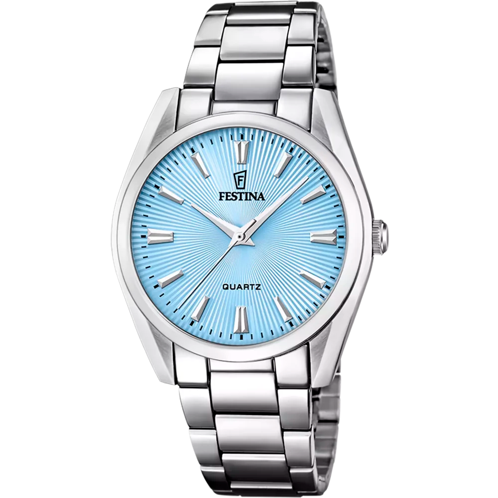 Festina Damen Uhr F20622/P Edelstahl Armband blau
