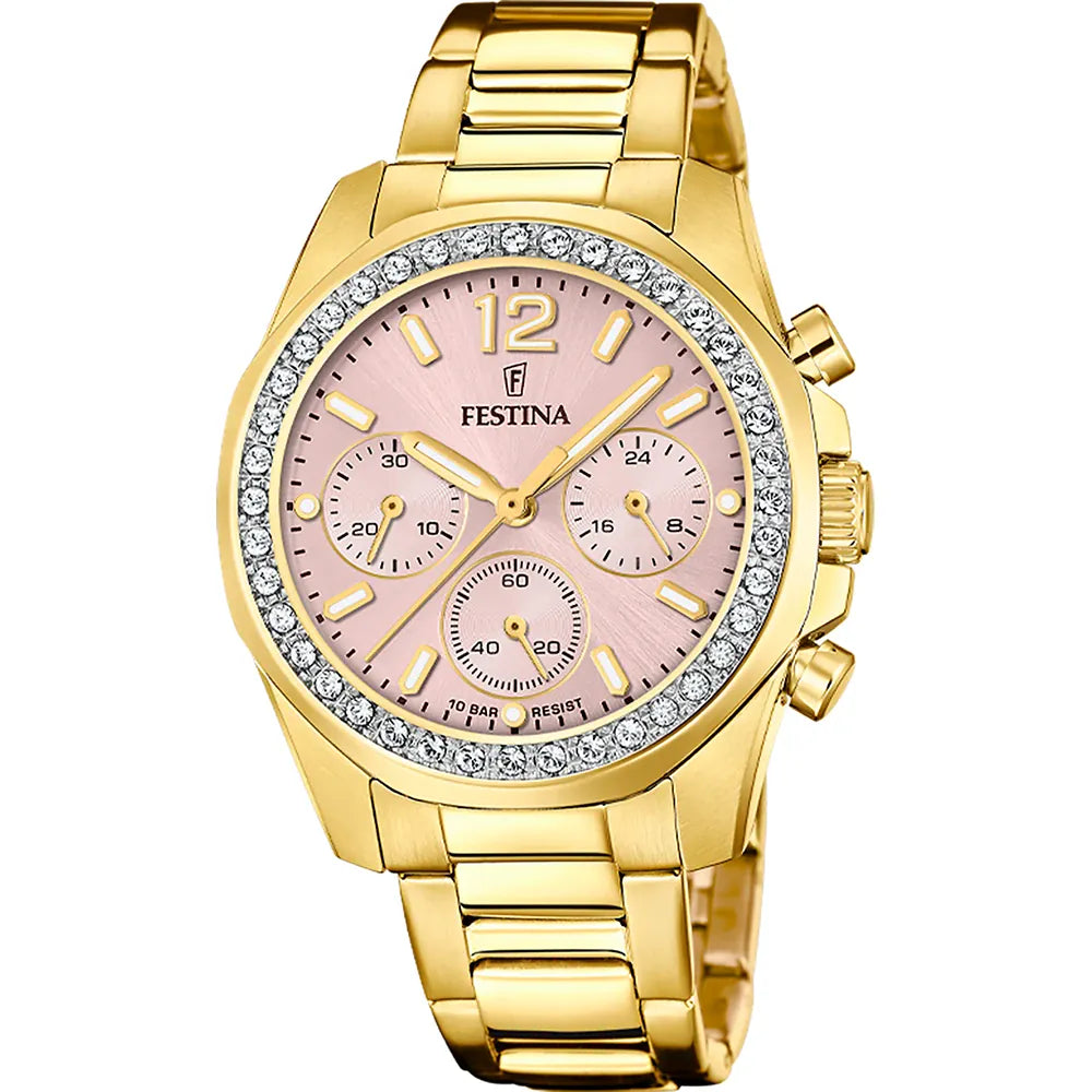 Festina Luxus Uhr 38 mm aus Edelstahl mit Chronograph online bei Juwelier Schroll kaufen
