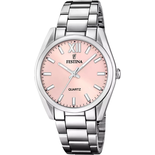 Festina Boyfriend Alegria F20622/2 mit Roségold-Zifferblatt und Edelstahlarmband