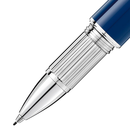 Detailfoto Montblanc StarWalker Blue Planet Doué Fineliner mit platinbeschichtetem Clip und blauem Edelharz für anspruchsvolle Kundschaft