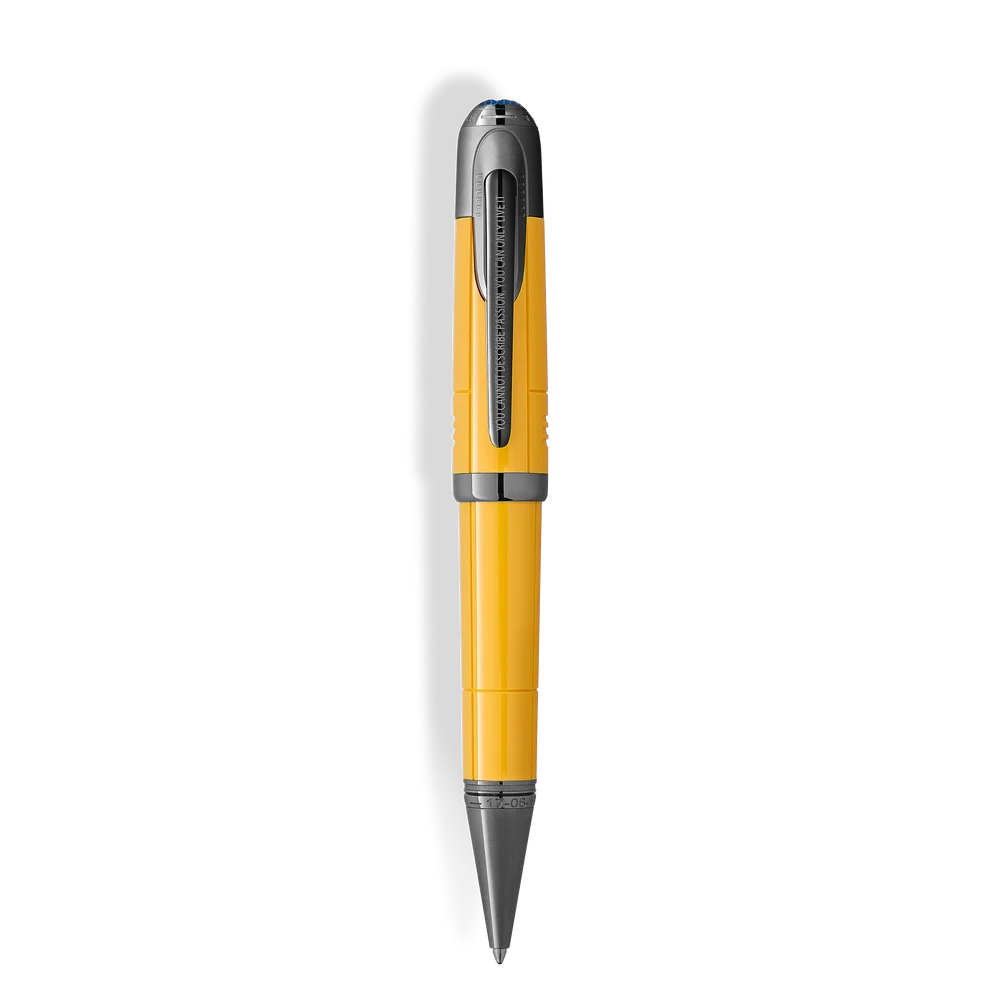 Montblanc Giallo Modena Kugelschreiber mit Gravuren zu Enzo Ferrari und dem Motorsport
