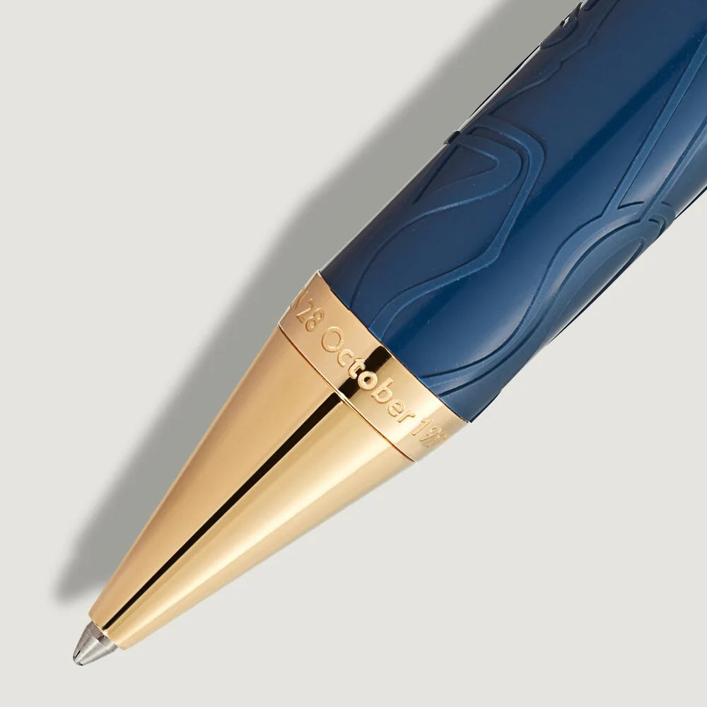 Hochwertiger Montblanc Kugelschreiber mit Queen Instrumenten Design und Kronensilhouette