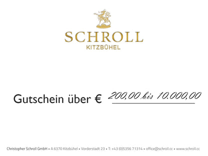 Juwelier Schroll Kitzbühel Gutschein