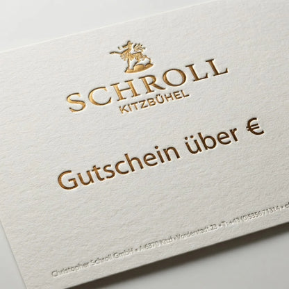 Wertgutschein vom Juwelier Tirol für Montblanc Boutique, Schmuck, Uhren und Gravuren