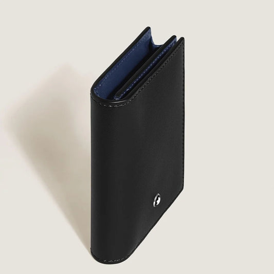 Montblanc Kartenetui 4 cc aus schwarzem Meisterstück Kalbsglattleder