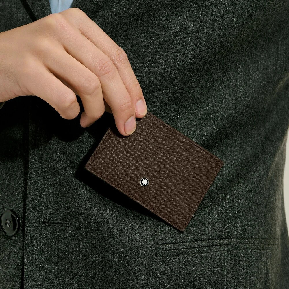 Vorderansicht des Montblanc Kartenetuis 5 CC mit Montblanc Emblem