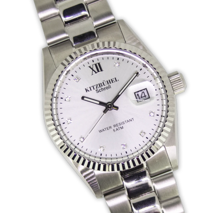 KB Uhr Elégance D Silber detail