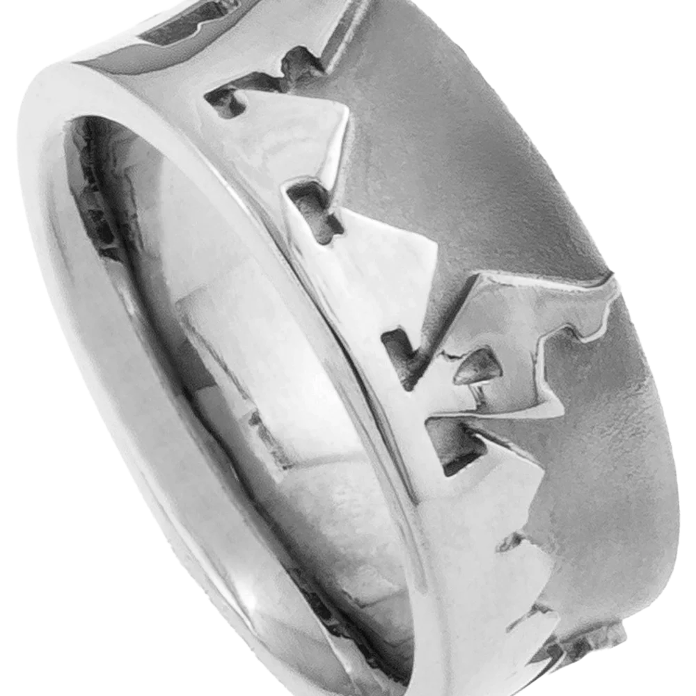 Kitzspirit® KB Ring – 925er-Sterling-Silber – Gams und Stadt Kitzbühel Design