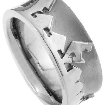 Kitzspirit® KB Ring – 925er-Sterling-Silber – Gams und Stadt Kitzbühel Design