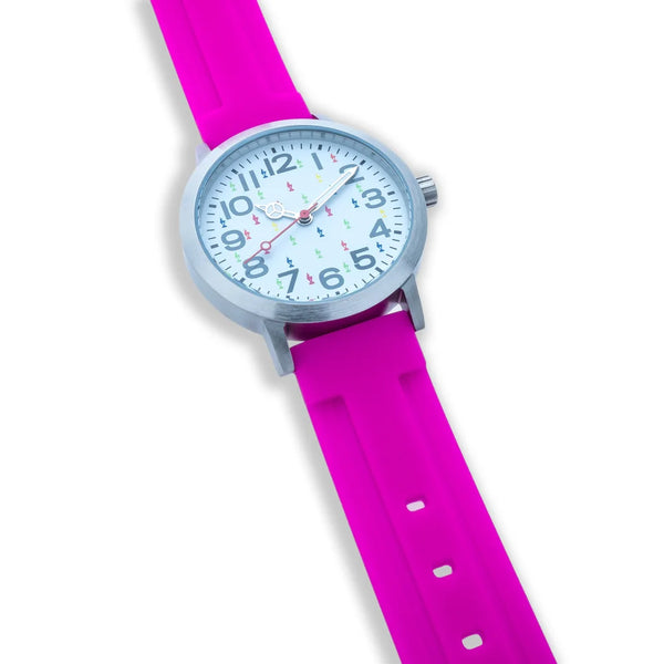Kitzbühel Kinderuhr Pink Gams-Freunde robust hautfreundlich Schulstart Schroll