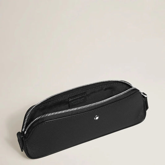 Kleine Reisetasche aus schwarzem Sartorial Leder von Montblanc