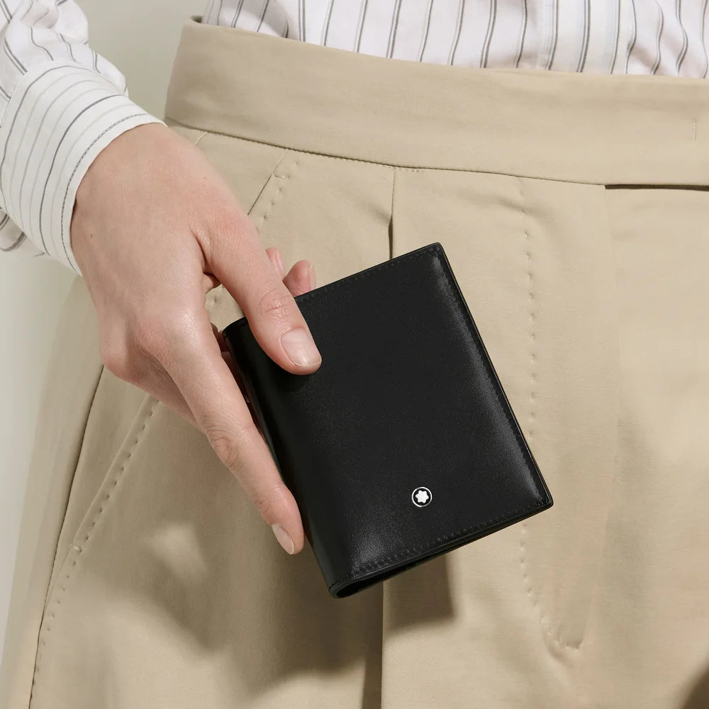 Luxuriöse Montblanc Leder Brieftasche für Bargeld, Karten und Belege