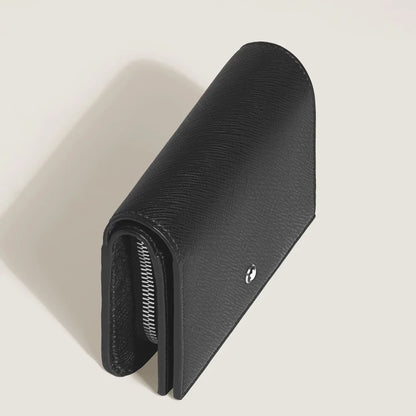 Schwarze Montblanc Brieftasche mit Reißverschluss und schlanker Form