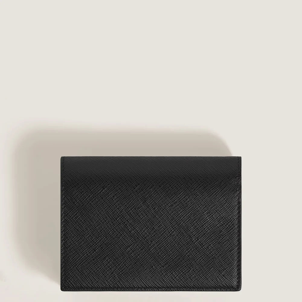 Montblanc kompakte Brieftasche 6cc aus schwarzem Sartorial Leder