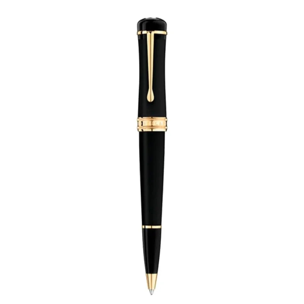 Montblanc Kugelschreiber Happiness Night aus schwarzem Edelharz mit Goldclip