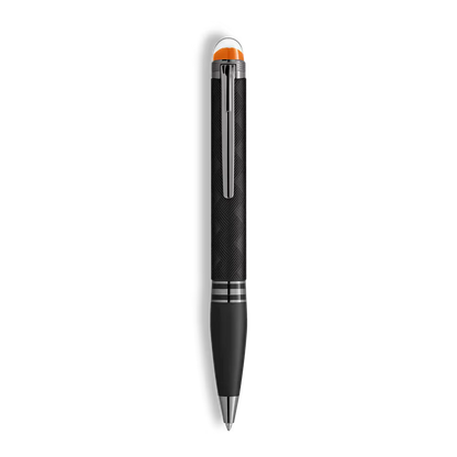 Exklusives Montblanc Schreibgerät mit transluzenter orangefarbener Kuppel