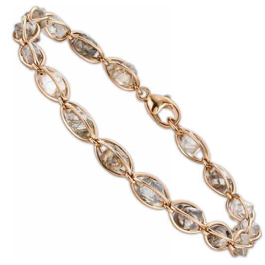 Rough Cut® Armband – Handgefertigtes Diamantarmband von Leo Wittwer, exklusives Luxus-Schmuckstück für stilbewusste Schmuckliebhaberinnen und Schmuckliebhaber, erhältlich bei Juwelier Schroll in Kitzbühel