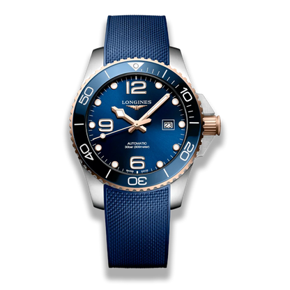 Longines HydroConquest Kollektion Kautschukband blau