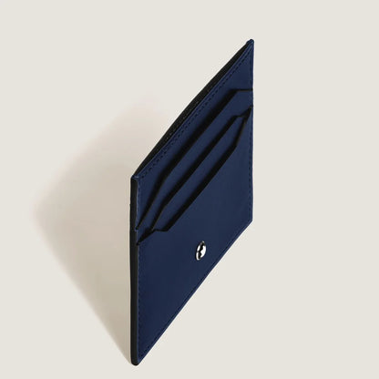 Kompaktes Montblanc Kartenetui aus glattem Kalbsleder mit ikonischem Emblem
