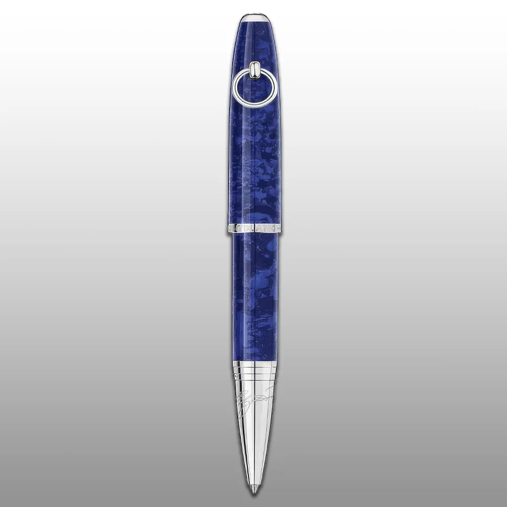 Montblanc Muses Elizabeth Taylor Kugelschreiber Sonderedition mit dunkelviolettem Marmorlack