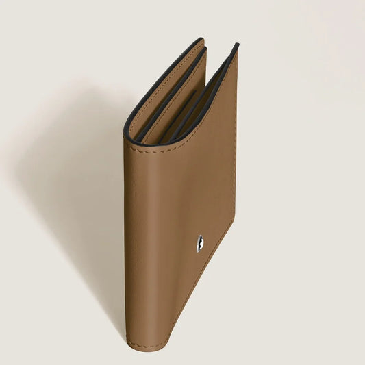 Montblanc Geldbörse 6 cc aus sandfarbenem Meisterstück Leder