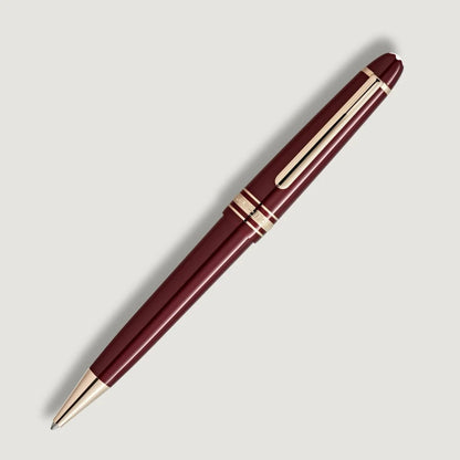 Montblanc Meisterstück Burgundy Red Midsize Kugelschreiber aus burgunderrotem Edelharz