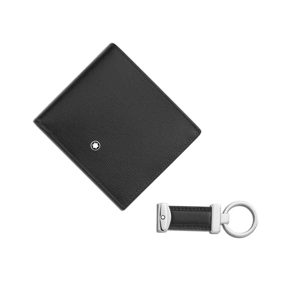 Montblanc® Meisterstück Geschenke Set – Wallet 6cc & Schlüsselanhänger – Luxuriöses Design – Edle Geschenkidee