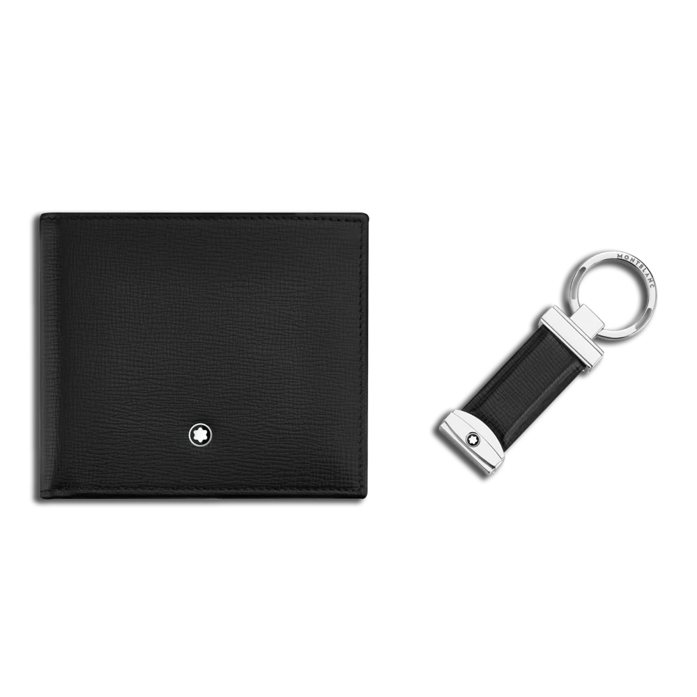 Montblanc® Meisterstück Geschenke Set – Wallet 6cc & Schlüsselanhänger – Luxuriöses Design – Edle Geschenkidee