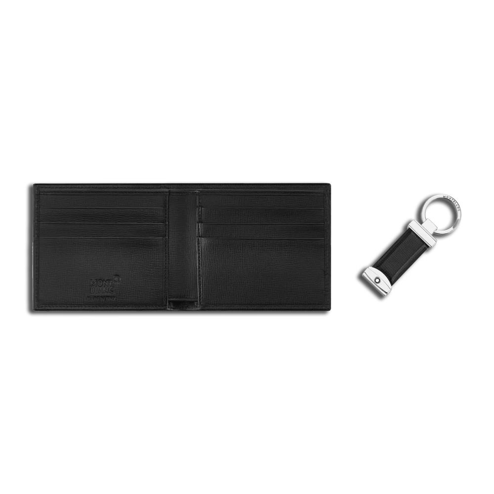 Montblanc® Meisterstück Geschenke Set – Wallet 6cc & Schlüsselanhänger – Luxuriöses Design – Edle Geschenkidee