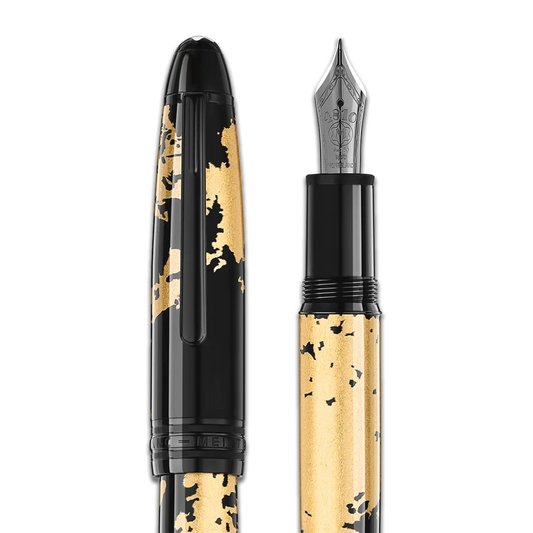 Montblanc® Meisterstück Solitaire Calligraphy Fountain Pen Gold Leaf