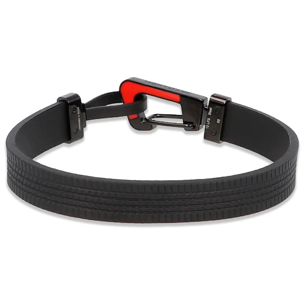 Montblanc Pirelli Big Class Master Armband Gummi schwarz rot Kitzbühel