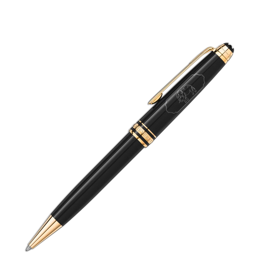 Montblanc® Meisterstück In 80 Tagen um die Welt Classique Kugelschreiber – 2. Etappe, exklusiver Luxus-Kugelschreiber aus der limitierten Kollektion, erhältlich in der Montblanc Boutique Kitzbühel