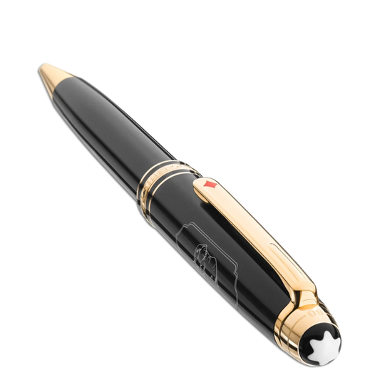 Montblanc® Meisterstück In 80 Tagen um die Welt Classique Kugelschreiber – 2. Etappe, exklusiver Luxus-Kugelschreiber aus der limitierten Kollektion, erhältlich in der Montblanc Boutique Kitzbühel