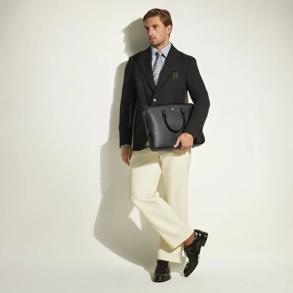 Original Montblanc Dokumententasche Sartorial Schwarz – Premium Design exklusiv in der Boutique Kitzbühel erhältlich