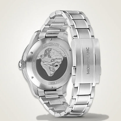 Montblanc Iced Sea Automatic Date mit Leuchtmarkierungen und gratté-boisé-Technik 