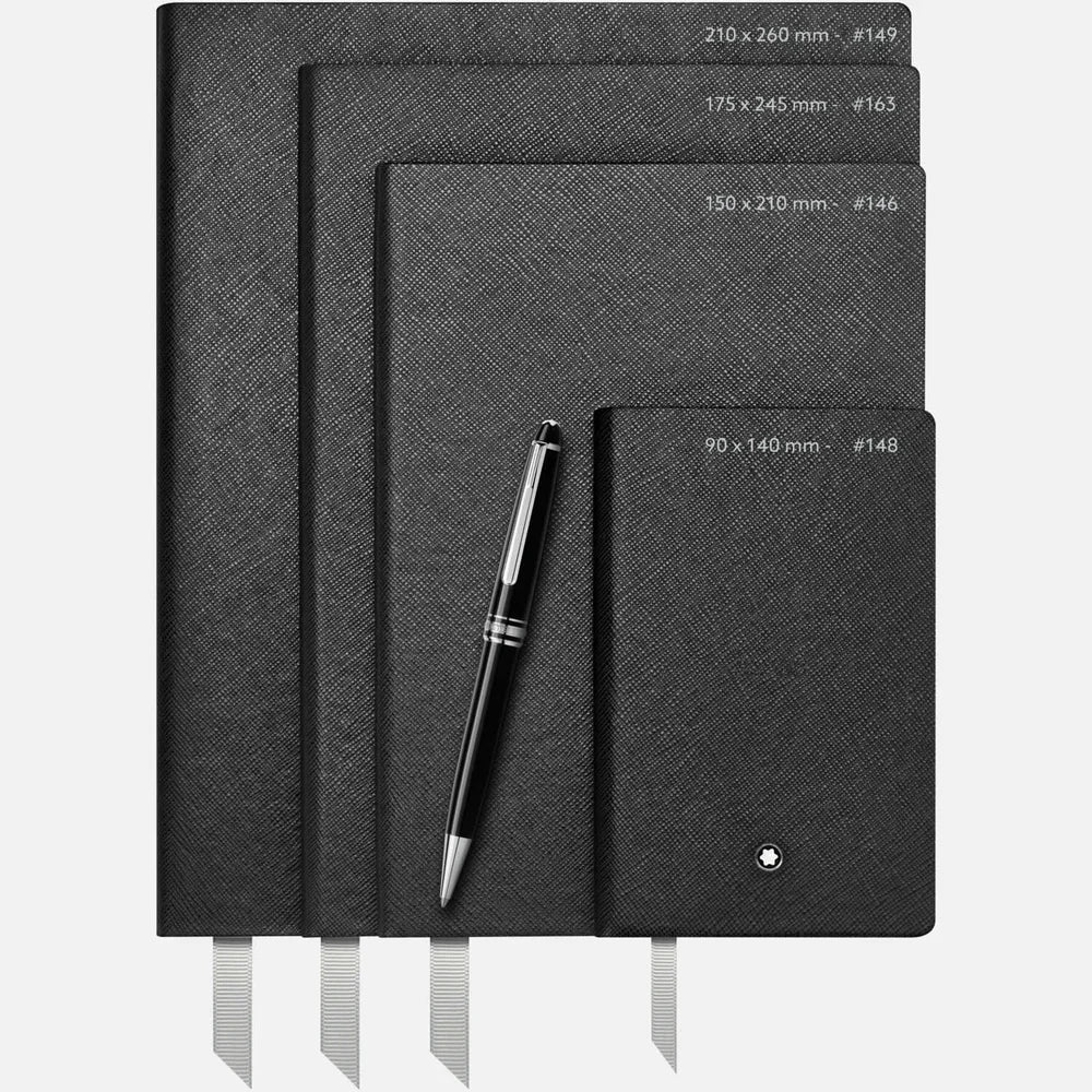 Hochwertiges Montblanc Notizbuch liniert Leder schwarz Kitzbühel Business Edition 