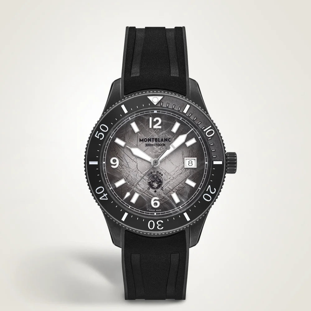 Montblanc Iced Sea 0 Oxygen mit grauem Gletscher-Zifferblatt, erhältlich in Kitzbühel 