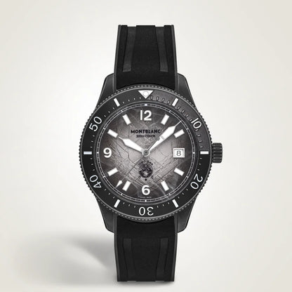 Montblanc Iced Sea 0 Oxygen mit grauem Gletscher-Zifferblatt, erhältlich in Kitzbühel 