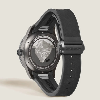 Austauschbares Edelstahl- und Kautschukarmband Montblanc Iced Sea Taucheruhr 