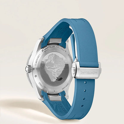 3D-Gravur Gehäuseboden Montblanc Iced Sea 0 Oxygen – High-End Taucheruhr 