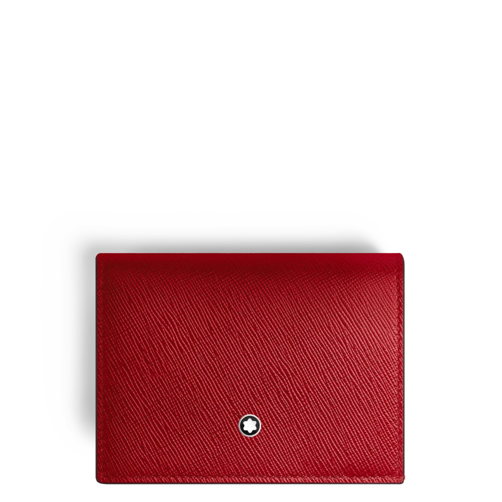 Montblanc® Sartorial kontinentale Nano-Brieftasche in zartem Rot